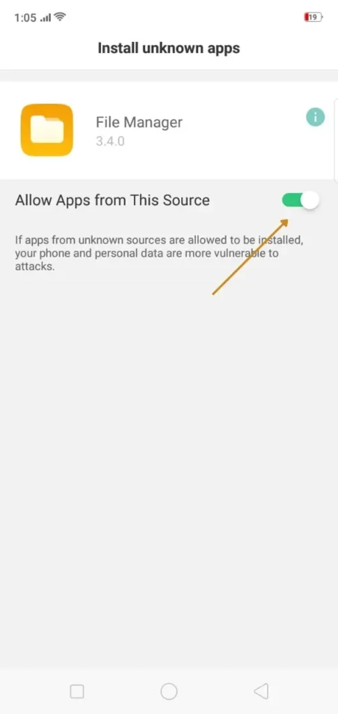 Allow Access the APK